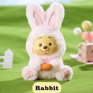 NIB Miniso  Winnie the Pooh Confirmed Bunny Bag Charm Key Chain